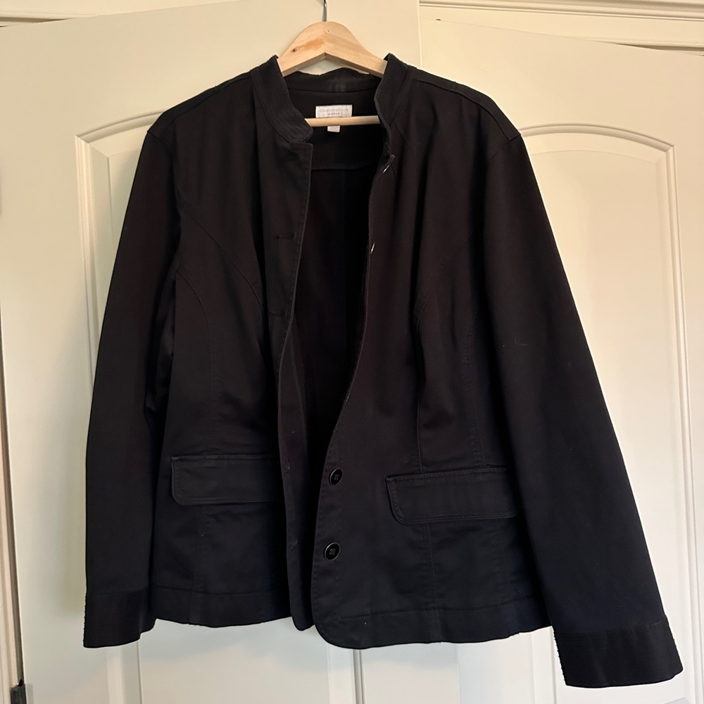 Classic Black Cotton Jacket - Charter Club collection from Macy’s